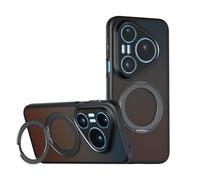 FTRONGRT Funda Compatible con Huawei Pura 90 Pro (Soporte Duradero de 360° para Magnética) Protección Completa de la Cámara, Funda Protectora para Teléfono a Prueba de Golpes.Negro