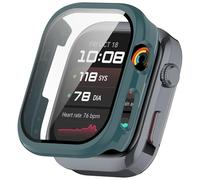 FTRONGRT Funda Compatible con Huawei Watch D2, PC + Película Templada, Protección Todo Incluido Anti-Rasguños Estuche Protector Compatible con Huawei Watch D2. Pino Aguja Verde