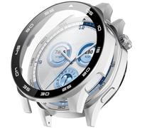 FTRONGRT Funda Compatible con Huawei Watch GT 5 46mm, PC + Película Templada, con Escala, Anti-Rasguños Incluido Estuche Protector Compatible con Huawei Watch GT 5 46mm. PlataPlata