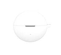 FTRONGRT Funda Compatible con OPPO Enco Clip 2, Silicona Suave, Durable, Anti-Rasguños Estuche Protector.Blanco