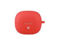 FTRONGRT Funda Compatible con Realme Buds Clip, Silicona Suave, Durable, Anti-Rasguños Estuche Protector.Rojo