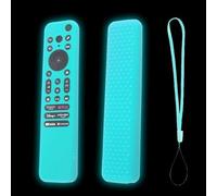 FTRONGRT Funda Compatible con Sony RMF-TX800C RMF-TX810P RMF-TX810U RMF-TX811U, Anti-Caída, Anti Choques, Ultrafino y Ligero Silicona Suave Mando a Distancia Funda Protectora. Azul Luminoso