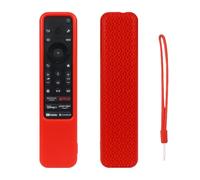 FTRONGRT Funda Compatible con Sony RMF-TX810U/810P/910U, Anti-Caída, Anti Choques, Ultrafino y Ligero Silicona Suave Mando a Distancia Funda Protectora. Rojo
