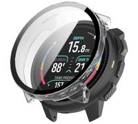 FTRONGRT Funda Compatible con SUUNTO Nautic S, PC + Película Templada, Protección Todo Incluido Anti-Rasguños Estuche Protector. Transparente