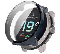 FTRONGRT Funda Compatible con Suunto Race S, PC + Película Templada, Protección Todo Incluido, Anti-Rasguños, Mirar Estuche Protector Compatible con Suunto Race S.Azul Marino Profundo
