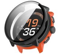 FTRONGRT Funda Compatible con SUUNTO Run, PC + Película Templada, Protección Todo Incluido Anti-Rasguños Estuche Protector. Negro