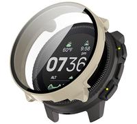FTRONGRT Funda Compatible con SUUNTO Vertical, PC + Película Templada, Todo Incluido Anti-Rasguños Estuche Protector Compatible con SUUNTO Vertical. Blanco Marfil