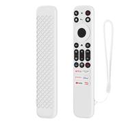 FTRONGRT Funda Compatible con TCL RC902V/802NU1, Ultrafino y Ligero, Anti-Caída, Anti Choques, Funda Protectora de Silicona Suave para Mando a Distancia.Blanco