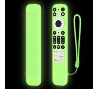 FTRONGRT Funda Compatible con TCL RC902V/802NU1, Ultrafino y Ligero, Anti-Caída, Anti Choques, Funda Protectora de Silicona Suave para Mando a Distancia.Verde Luminoso