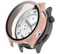 FTRONGRT Funda Compatible con Xiaomi Watch 5, PC + Película Templada, Protección Todo Incluido Anti-Rasguños Estuche Protector. Rosa