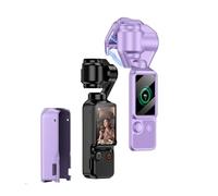 FTRONGRT Funda Magnética Compatible con dji Osmo Pocket 3, Protector Antiarañazos Snap-on con Película de Pantalla, Carcasa Portátil y Fácil de Almacenar, Anti-Huellas y Anti-pulsaciones.Morado
