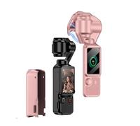 FTRONGRT Funda Magnética Compatible con dji Osmo Pocket 3, Protector Antiarañazos Snap-on con Película de Pantalla, Carcasa Portátil y Fácil de Almacenar, Anti-Huellas y Anti-pulsaciones.Rosa