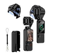 FTRONGRT Funda Magnética Compatible con dji Osmo Pocket 3, Protector Antiarañazos Snap-on con Película de Pantalla, Carcasa Portátil y Fácil de Almacenar, Anti-Huellas y Anti-pulsaciones.Negro