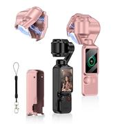 FTRONGRT Funda Magnética Compatible con dji Osmo Pocket 4, Protector Antiarañazos Snap-on con Película de Pantalla, Carcasa Portátil y Fácil de Almacenar, Anti-Huellas y Anti-pulsaciones.Rosa