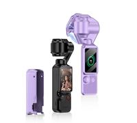 FTRONGRT Funda Magnética Compatible con dji Osmo Pocket 4, Protector Antiarañazos Snap-on con Película de Pantalla, Carcasa Portátil y Fácil de Almacenar, Anti-Huellas y Anti-pulsaciones.Morado