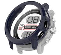 FTRONGRT Funda para COROS Apex 2, Caja de Reloj de Diseño Hueco de PC, Resistente a Los Golpes, Funda para COROS Apex 2 Smartwatch.Azul Tinta