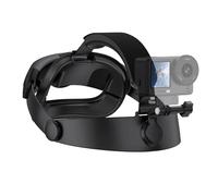 FTRONGRT Soporte de Cabeza Compatible con dji Osmo Action 3/4/5 Pro/6/360/Nano, Insta360 X5 y Teléfono Móvil, Arnés POV Giratorio 360° para Ciclismo, Running, Vlogging