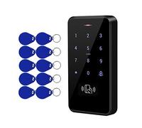 FTSTech Sistema de Control de Acceso de Puerta Impermeable DC12V IP68 RFID Soporte 3000 Usuarios + 10 Llavero Azul (IC 13.56MHz)