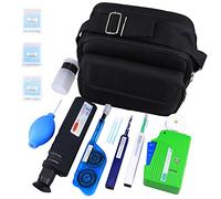 FTTH - Kit de limpieza de fibra óptica con casete para conectores FC/SC/ST/LC/MU/MPO - Bolígrafo limpiador de fibra de 1,25 mm/2,5 mm y microscopio