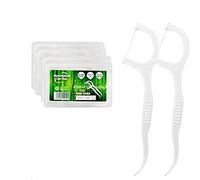 FTTKGRL Hilo dental palillos,200 Piezas Palillos de hilo dental Plástico,Floss sticks para interdental oral limpieza, cuidado dental para la familia, hotel, viajes
