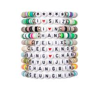 FTTLCUS Stray-Kids - Juego de pulseras de la amistad inspiradas en SKZ, regalos de KPOP-Stray Merch para fans y conciertos, 7.0 Inches, Plástico, No es una piedra preciosa