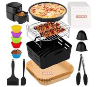 FTUREERA Accesorios para freidora de aire caliente, 213 unidades, accesorios para Philips XL 6,2L, XXL 7,2L/7,3L/8,3L, para COSORI 5,5L, para Ninja 6,2L, para Cecotec 6L, para Aigostar 7L