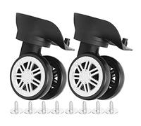 FTVOGUE 1 par de Ruedas Grandes de Doble Fila para Equipaje, Suministros para Exteriores, Ruedas Silenciosas para Carrito, Maleta Universal para Equipaje, Maleta con Contraseña,