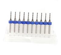 FTVOGUE - 10 brocas de carburo para taladro de precisión para tarjeta de circuito impreso (0,2 mm)
