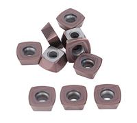 FTVOGUE 10 PCS CLADES DE HERRAMIENTA CNC CNC con Recubrimiento para Girar y Acabar con acero: Alta Eficiencia y Rendimiento (SDMT120512)