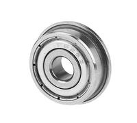 FTVOGUE 10 piezas F625ZZ Rodamientos de bolas radiales con bridas Miniatura de metal doble sellado Rodamientos de bolas de sellado 5 x 16 x 5mm