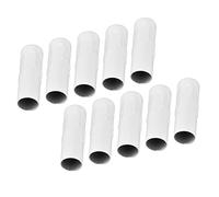 FTVOGUE 10 Uds E14 Lámpara de Vela Tubos Titular Vela Titular Manga Accesorios de Iluminación 25x80mm(Blanco)