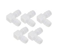 FTVOGUE 10 Uds Junta de Manguera de Plástico PP Conector de Tubo L Inodoro No Tóxico para Laboratorio de Acuario Producción Farmacéutica de Alimentos y Bebidas (16 mm/0,63 pulgadas)