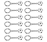 FTVOGUE 12 Piezas de Llaves de Fútbol Duraderos Mini Simulación Simulación para Juguetes Juego Estudiantes, Premio la Escuela Fiesta, Material Plástico