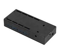 FTVOGUE 16 Channel RJ45 Port Relay, Aluminum Alloy Shell | Control de red mediante conexión , protocolo de conexión dual, control de automatización industrial, montaje en riel DIN