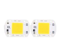 FTVOGUE 2 Chips LED COB de Alta Potencia de 30 W, Emisor de Luz LED SMD, Alto Flujo Luminoso, Alta Reproducción Cromática y Buena Disipación de Calor para Lámparas DIY, cálido. (Luz cálida)