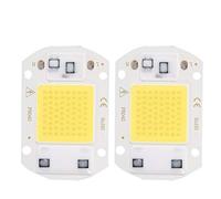 FTVOGUE 2 Chips LED COB de Alta Potencia de 30 W, Emisor de Luz LED SMD, Alto Flujo Luminoso, Alta Reproducción Cromática y Buena Disipación de Calor para Lámparas DIY, cálido. (Iluminación blanca)