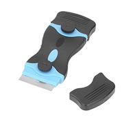 FTVOGUE 2 Mientras Tanto, 1 Herramienta Abrasiva para Limpiar Prácticos Raspadores de Plástico de Metal, Gadget para la Cocina para la Cocina, Bote de Baños, Material ABS (negro y azul)