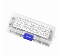 FTVOGUE 200pcs 10 Valores NPN PNP a -92 BC327 - Área del Transistor BC558 para Necesidades Electrónicas Kit de Historia de Teléfono Celular Caja Transparente