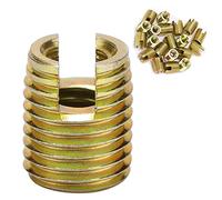 Ftvogue 20Pcs 302 Inserto de Rosca Autorroscante de Acero Al Carbono Kit de ReparacióN de Bujes Kit de ReparacióN de Roscas Inserte(M6*1.0 Outer M10*1.5)