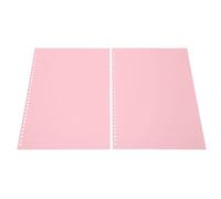 FTVOGUE 20pcs A4 30 Agujeros Protector PP Cubierta de Plástico Presentación Cubiertas, Protectores de Hojas, Translúcida, Protector de Papel Flexible, Ideal para Portátiles e Informes (PINK)