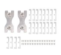 FTVOGUE 20PCS Placa de Fijación de Interruptor de Acero Inoxidable Espaciador Estabilizador de Salida Desmontable Reutilizable para Kit de Reparación de Caja Eléctrica Tipo 86 con
