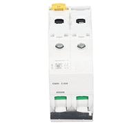 FTVOGUE 2P Miniatura Interruptor Automático, 20A 400V Baja Tensión | Módulo de montaje en carril DIN, disparo magnético térmico, carcasa retardante de llama PA66, panel de iluminación para