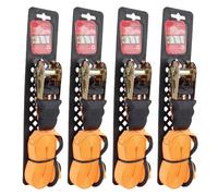 FTVOGUE 4 Piezas de 1 Pulgada de 1 Pulgada de Nylon de Nylon Pesado Correa de Atado, Correas de Trinquete de Alta Resistencia para Automóvil