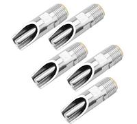 FTVOGUE 5 unids Acero Inoxidable automático a Prueba de Fugas de Cerdo ovejas pezón Bebedor Waterer Cobre Tapa Duckbilled