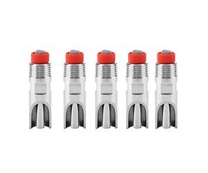 FTVOGUE 5 unids Acero Inoxidable Automático Pezón Pezón Bebedero Waterer Red Cap Duckbilled