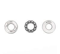 FTVOGUE 51101 Rodamiento de Acero Rodillo de Bolas de Empuje de Acero Rodamiento de bajo Ruido para Piezas de Hardware 5 PCS 2RS SELLO