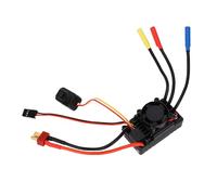 FTVOGUE 60A RC Car ESC, Controlador Electrónico de Velocidad con Sensor sin Escobillas, Ventilador Equipado e Impermeable, para Carreras de Camiones y Buggy de Recorrido Corto a Escala 1/10