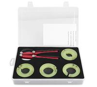 FTVOGUE Abridor de Anillo de Bisel de Reloj, Herramienta de Extracción de Cristal de Reloj de Goma Elástica con 4 Tipos Diferentes de Biseles para y Otros Relojes