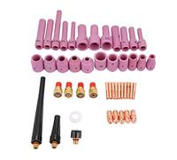 FTVOGUE Accesorios de Soldadura TIG 46pcs TIG - Consumibles Esenciales para Proyectos de Corte - Conjunto Completo