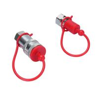 FTVOGUE Acoplador de Conexión Rápida Hidráulica NPT de 1/4 de Pulgada Acoplamiento Rápido Hidráulico Desconexión Rápida Hidráulica 4000 PSI 12 GPM con Tapas Antipolvo para Sistemas